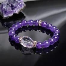 【心願之紫】隨形薰衣紫水晶×深紫水晶手鍊│招財招貴人開運飾品