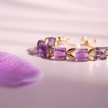 金字塔巴西紫水晶925純銀手排手鍊