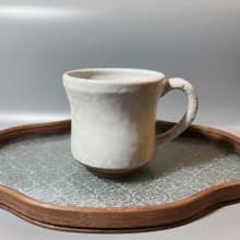 純淨白釉600cc超大馬克杯 / 啤酒杯 / 小平凡手作