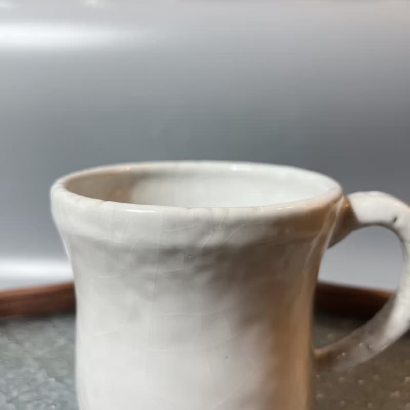 純淨白釉600cc超大馬克杯 / 啤酒杯 / 小平凡手作