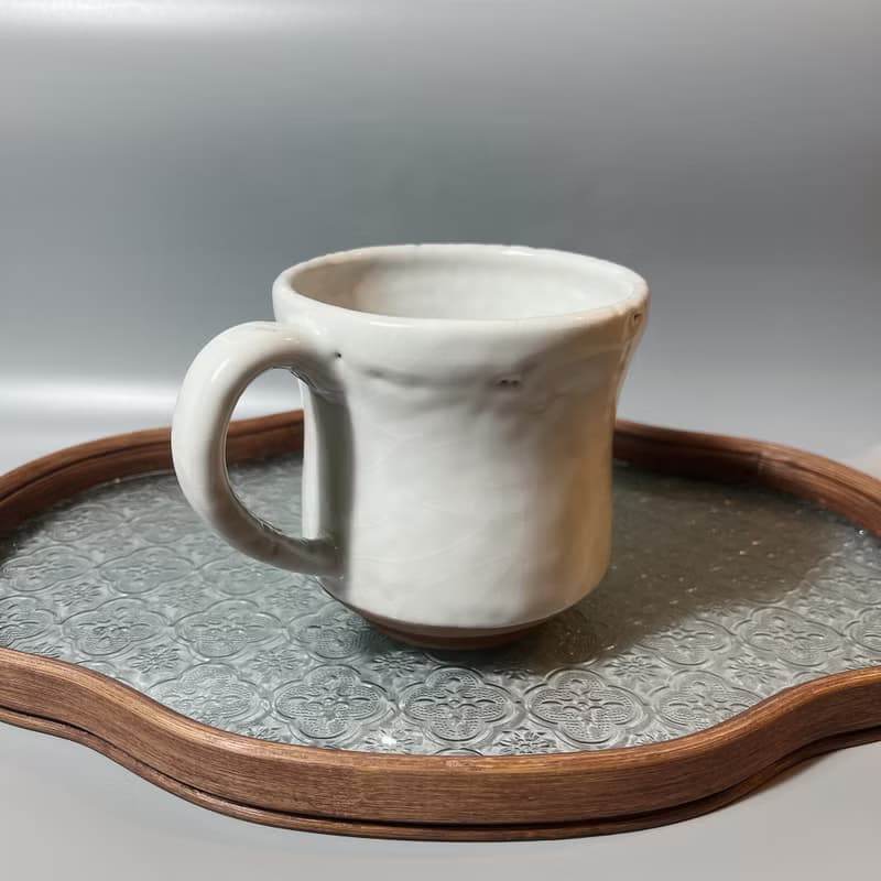 純淨白釉600cc超大馬克杯 / 啤酒杯 / 小平凡手作