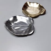 日本Shinko 日本製餐具-心型葉片小碟-銀色款