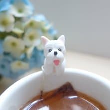 全手作- 西高地白㹴 杯緣子 - 茶包架 掛杯