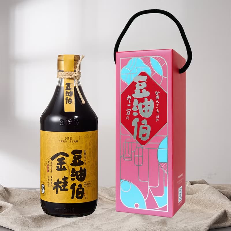 【豆油伯】無添加糖金桂醬油500ml (禮盒) /送禮 自用皆宜