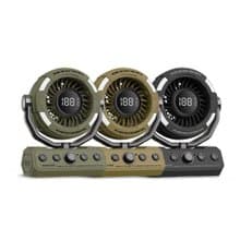 ADAMOUTDOOR 無線DC充電式照明擺頭循環扇 (3色可選)