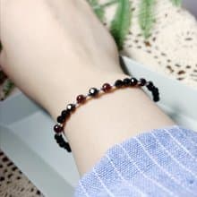 MH純銀天然石訂製系列_夜信_黑尖晶石