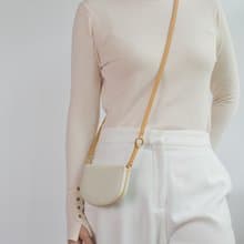 ZIP-AROUND ARCH leather wallet in Cream-tan