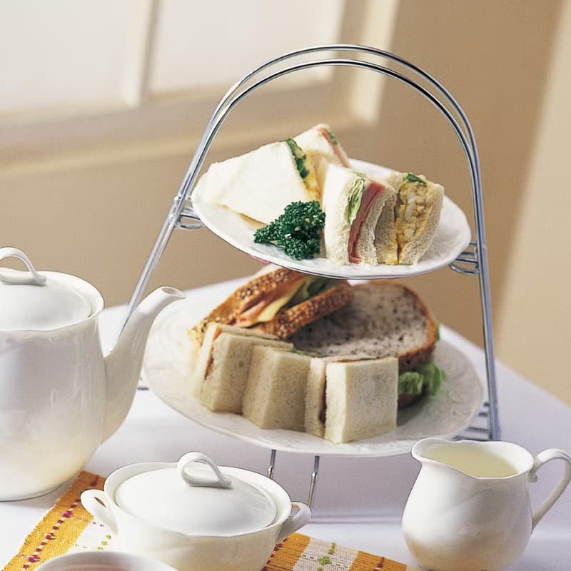 日本【SALUS 佐藤金屬】雙層點心架