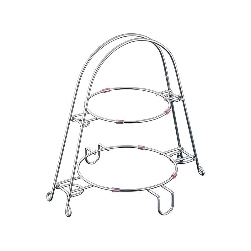 日本【SALUS 佐藤金屬】雙層點心架