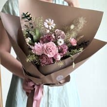 艸心—花園系列—咖啡粉 永生花束