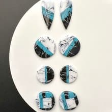 • 手工軟陶耳環 • 混石型耳針 (可改耳夾)