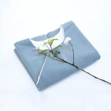 純然 雙層棉麻斜襟外套