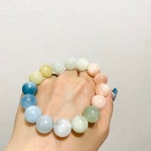 療癒之泉 七彩心境【七色摩根石手串】心輪花園/一物一拍