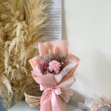 典雅康乃馨永生花束 乾燥花永生花束 母親節禮物 母親節花束
