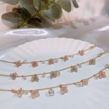 琉璃花語-手鍊 / 手作水晶花飾品