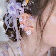 櫻咲透櫻小花束無痕耳掛