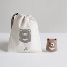 樂洋・好好玩羊毛氈材料包-巧克力熊貝兒別針