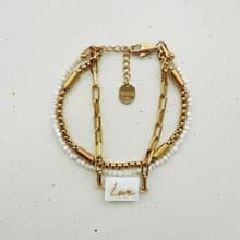 Love永恆貝母多層次手環