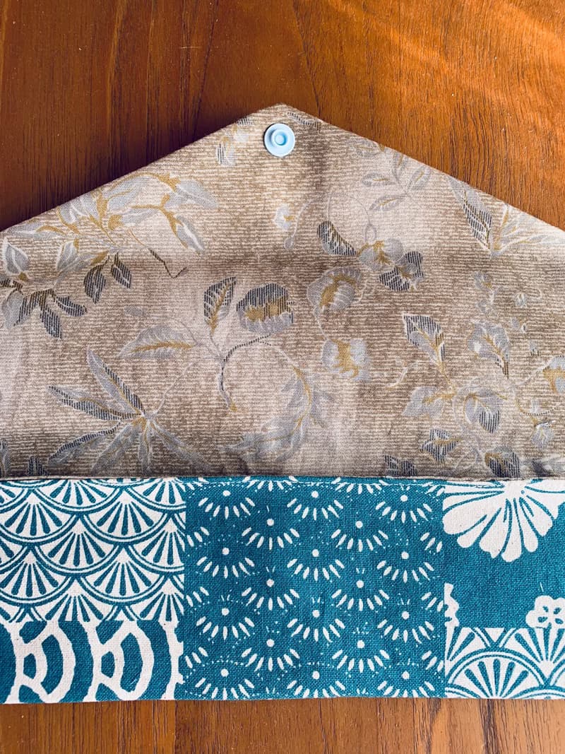 文青風環保筷袋 ~美人珠簾 水藍 日系 收納包.餐具袋.交換禮物.