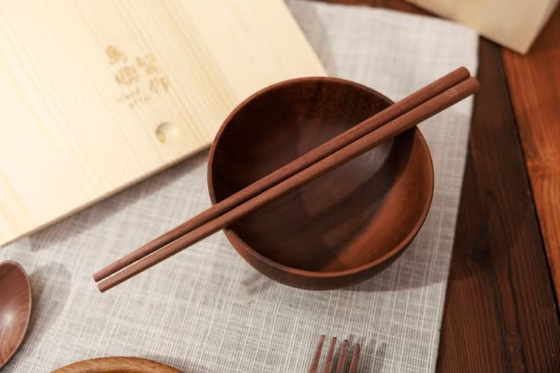 Islandoffer 尊貴單人木餐具套裝 (木碟木碗叉匙筷)