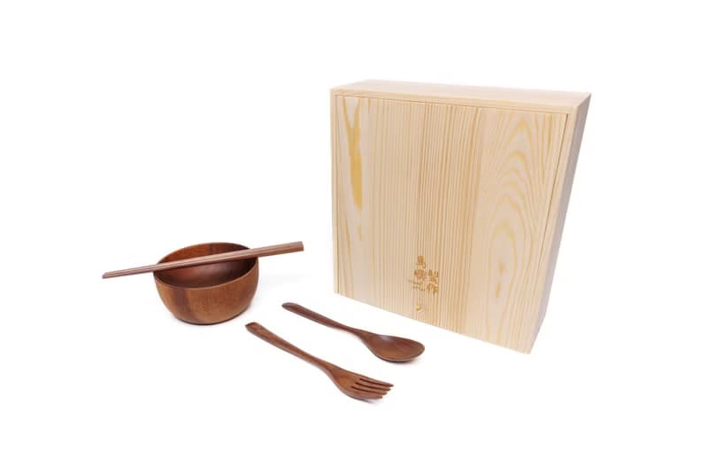 Islandoffer 尊貴單人木餐具套裝 (木碟木碗叉匙筷)
