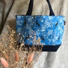 【內防水故事印花提袋 】/ 自印布故事印花系列/餐袋