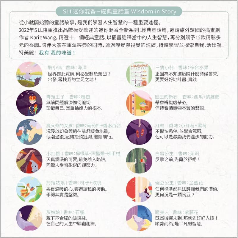 【手刀典藏絕版全套】短效期_SLL迷你混香/經典童話篇6組12個香味