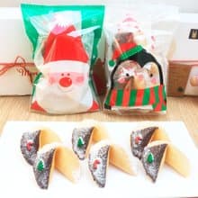 幸運籤餅 聖誕雪花黑巧克力 手工現烤幸運餅乾 聖誕節禮物