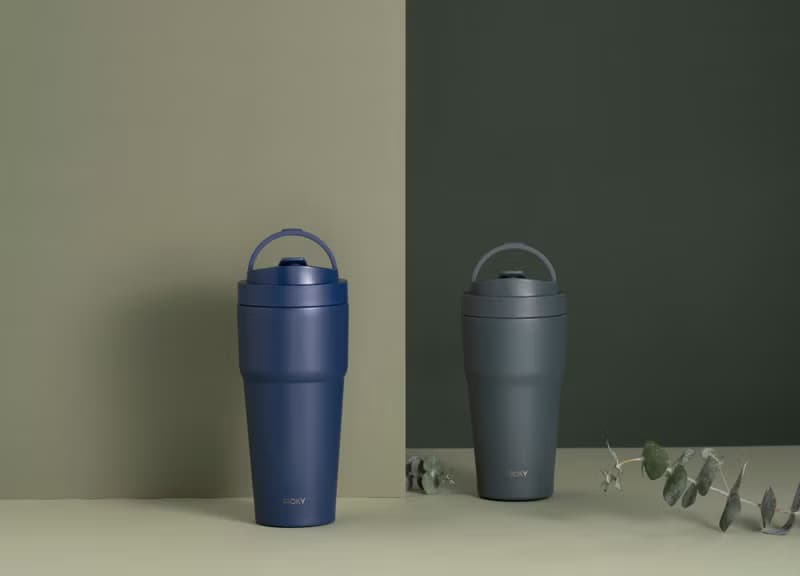 【WOKY沃廚】渾圓杯 雙層陶瓷 550ml (4色可選)-不含吸管