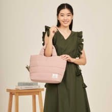 PUFF - nylon puffy tote bag (pink)