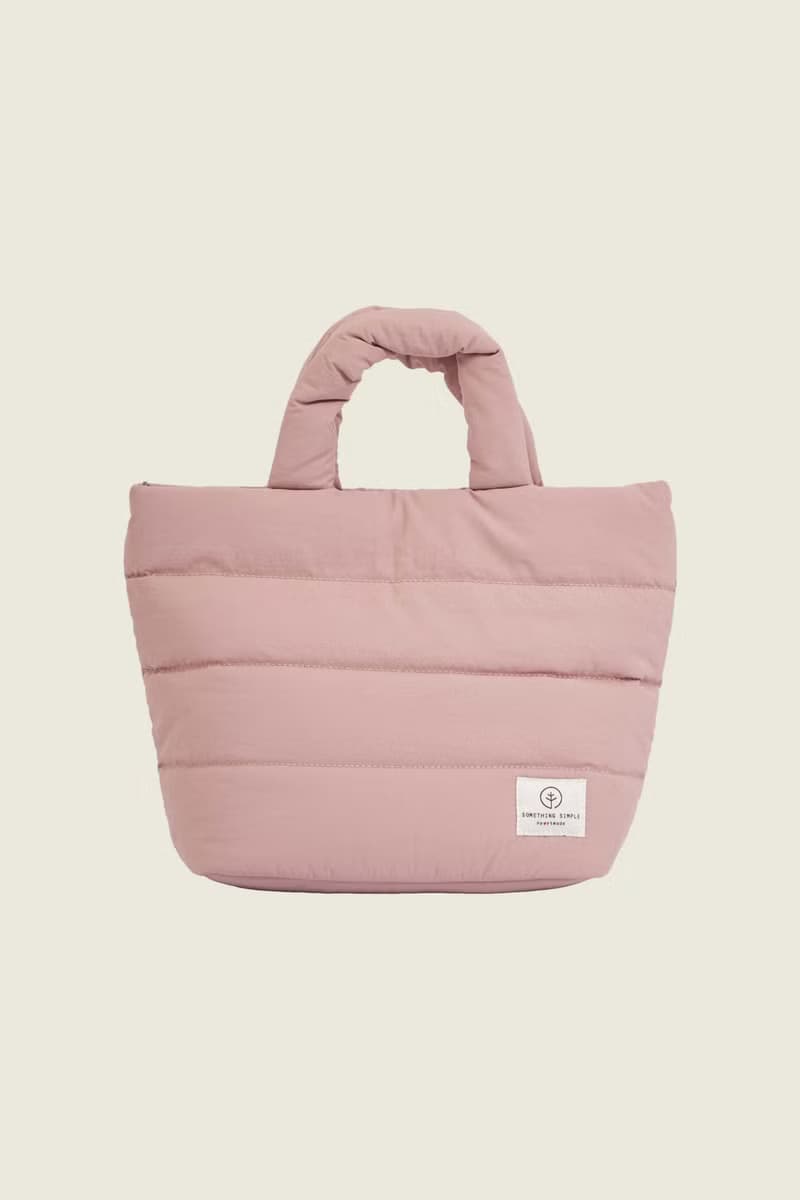 PUFF - nylon puffy tote bag (pink)