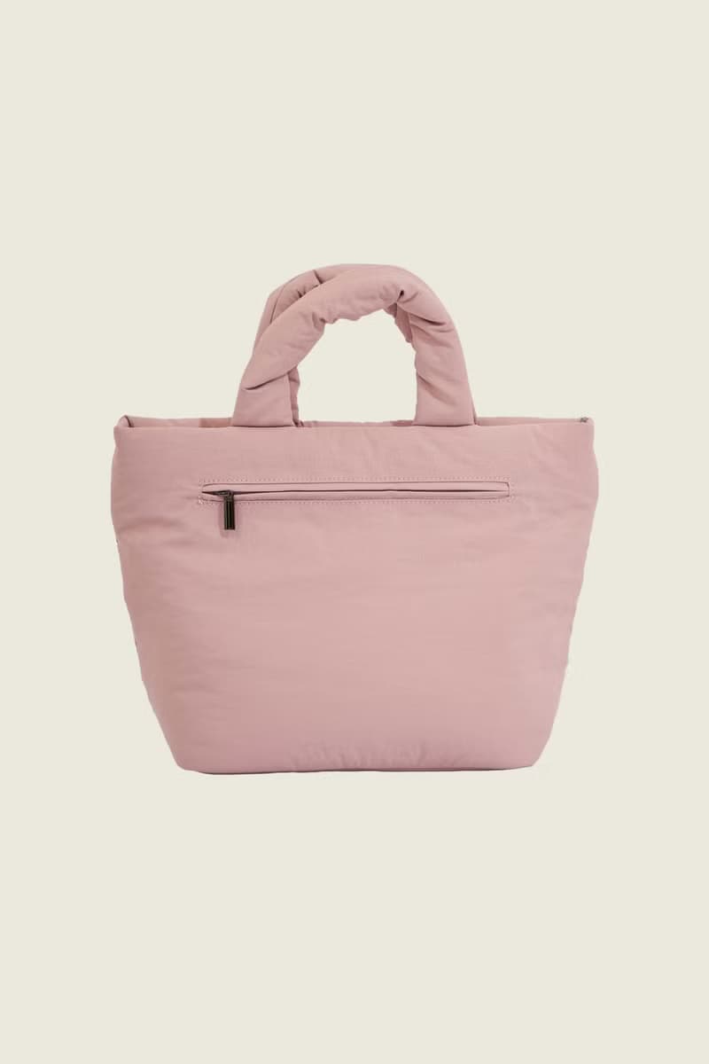 PUFF - nylon puffy tote bag (pink)