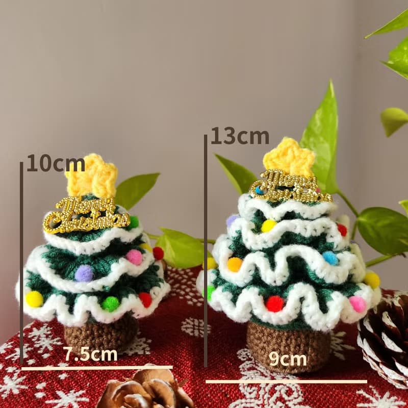 毛線聖誕樹 交換禮物 聖誕禮物 聖誕布置 迷你繽紛聖誕樹