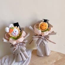 陽光兔兔 x 鉤針向日葵花束