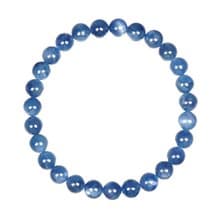 【正佳珠寶】藍晶石 高品閃光藍晶 6.3-6.8mm 藍晶石手珠