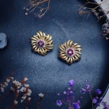 Jomaz 花之圓舞煙火耳環－美國古董首飾 Vintage Jewelry