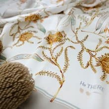 澳洲花系列/蠶絲手繪獨立設計印花