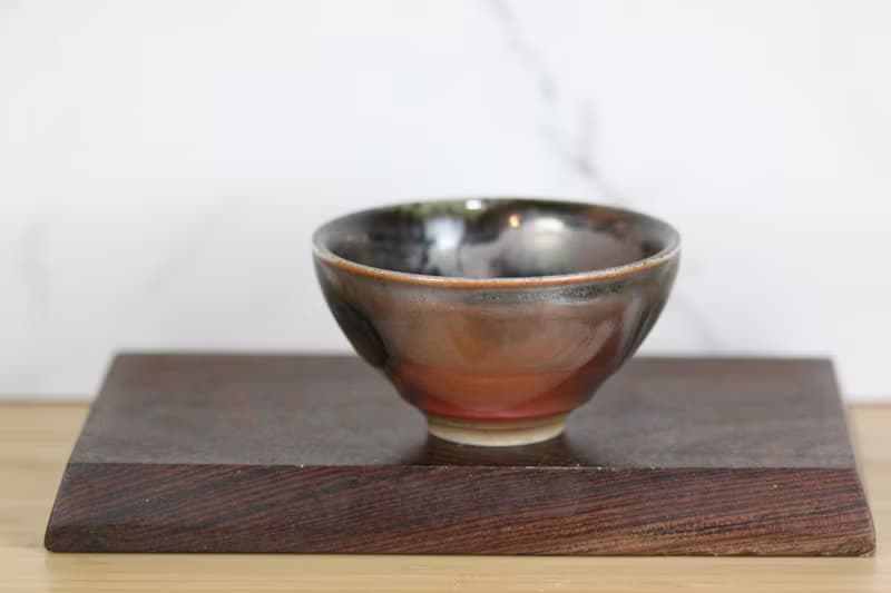 【送禮好物】120ml 天目釉 柴燒茶杯 茶碗 鶯歌名家葉敏祥作品