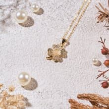 Lucky Clover 金色四葉草香薰精油項鍊 預購