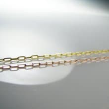 14K金項鍊 迴紋針 項鍊    黃K金//白K金//玫瑰金