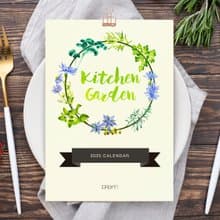 Kitchen Garden 2025 2026年曆掛曆 給植物愛好者的治癒禮物 3