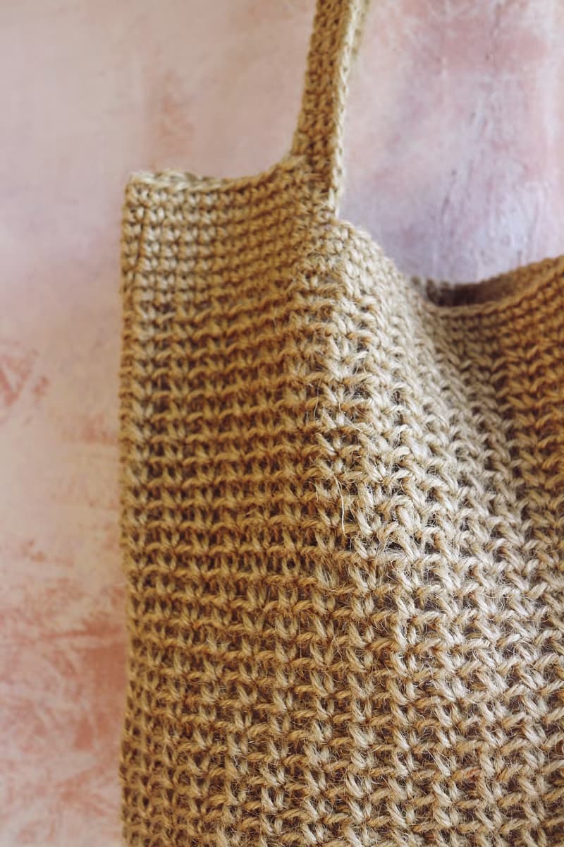 【訂製】Handmade手工編織/黃麻繩編織袋/購物袋/手提袋/麻繩包