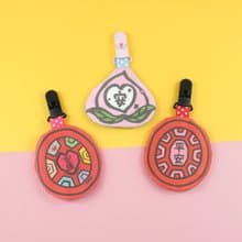 經典原創 愛心紅龜粿/紅桃粿平安符袋 柔和親膚