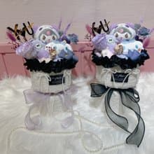 敲可愛酷洛米玩偶永生花花束 情人節花束 生日 告白 週年紀念畢業