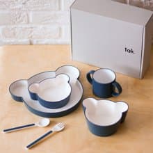 【Tak】Kids Dish小熊餐具組(共四色) 彌月禮 周歲禮 滿月禮