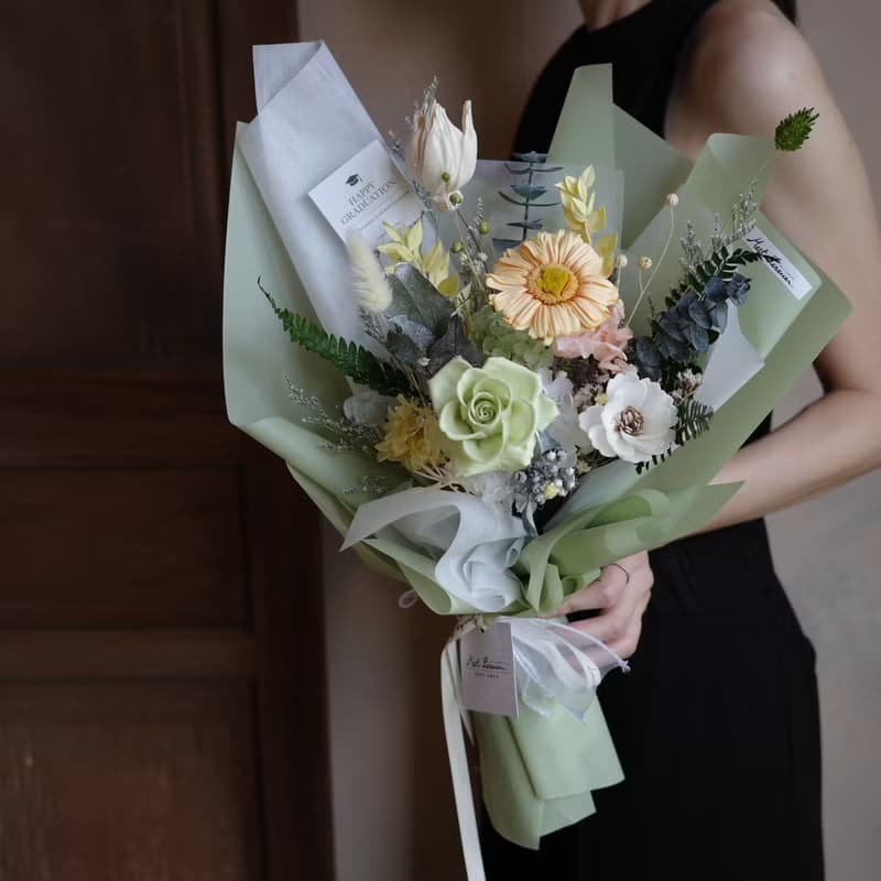 【遇見恆久】法式香頌永生花花束 含盒 共2款