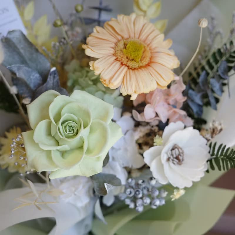 【遇見恆久】法式香頌永生花花束 含盒 共2款