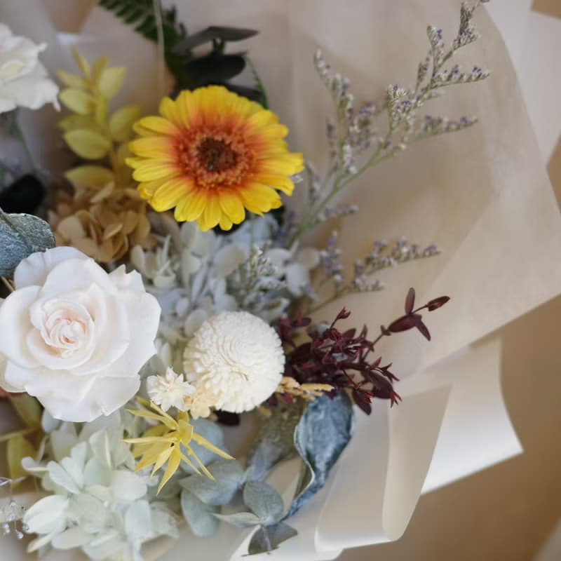 【遇見恆久】法式香頌永生花花束 含盒 共2款