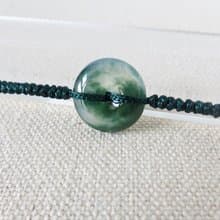 本命年【歲歲平安】冰飄花翡翠絲光編織手鍊*SW13*招財開運