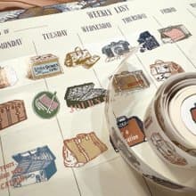 行李箱 和紙膠帶#40 帶離型紙